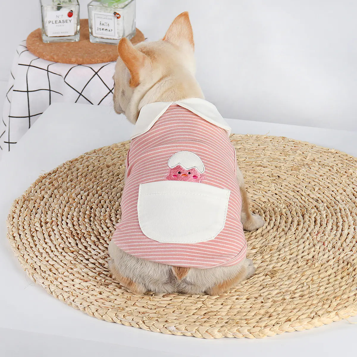 Cute Eggshell Undershirt for Pet Dogs