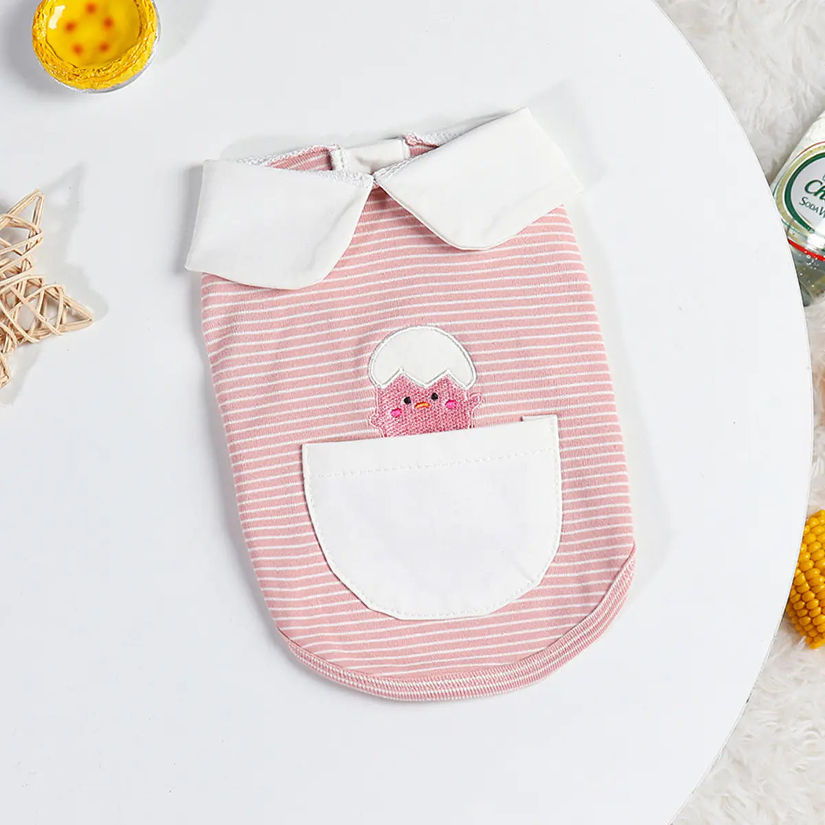Cute Eggshell Undershirt for Pet Dogs