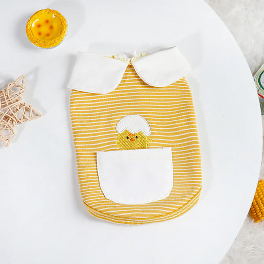 Cute Eggshell Undershirt for Pet Dogs